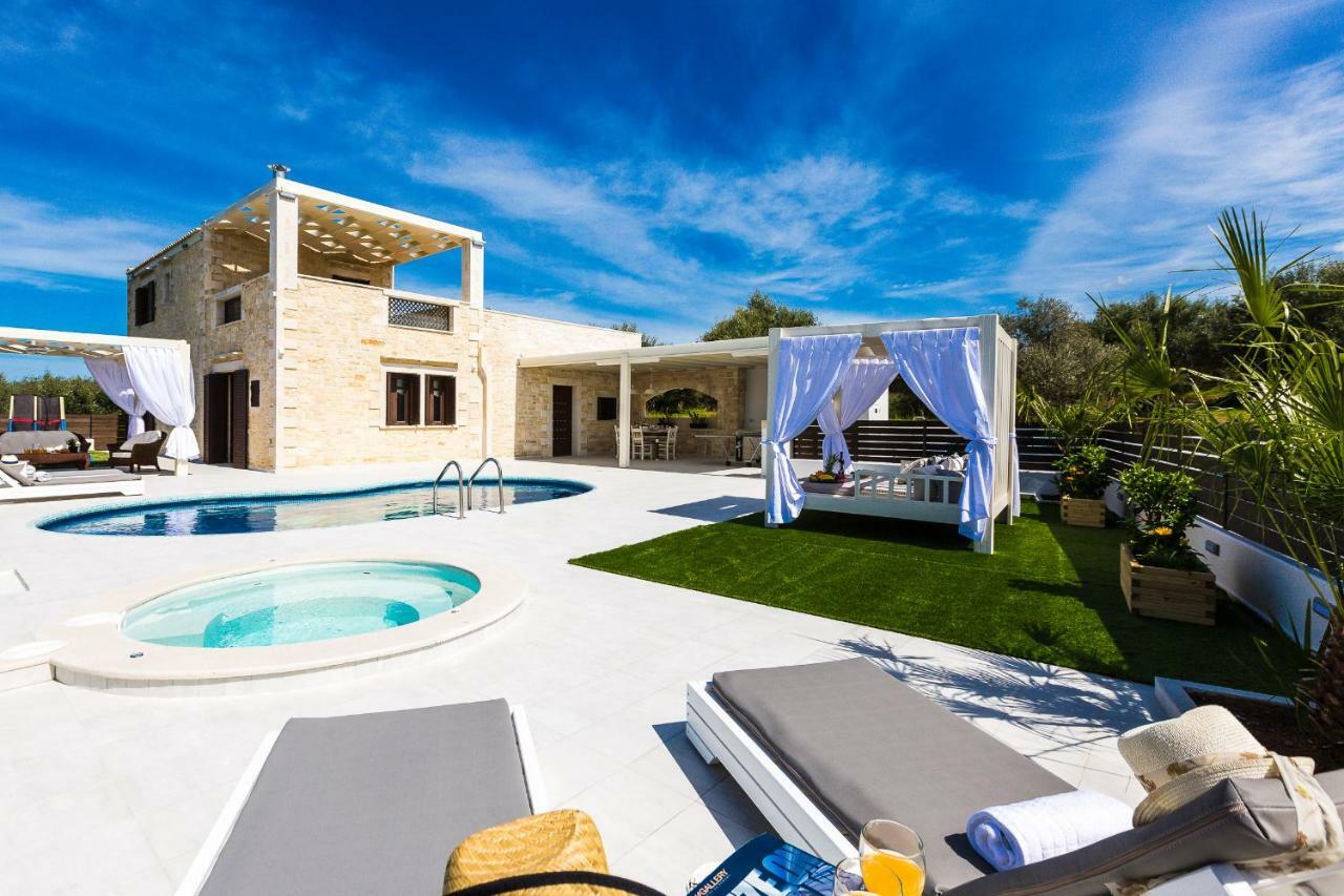 Caramel Villa, With 40M2 Pool & Spa Whirlpool, By Thinkvilla Panormos  Exterior photo